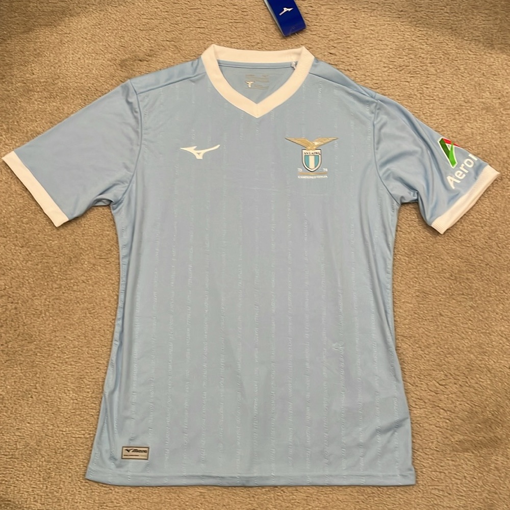 Mizuno Lazio Home Special Edition Jersey 2024 men size L NWT/box